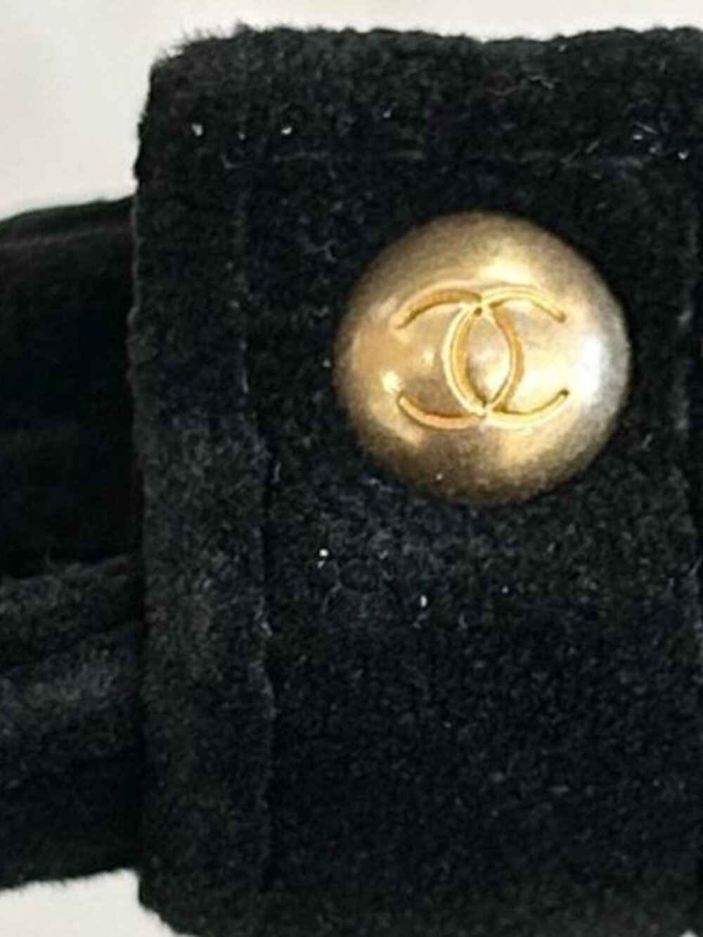 Chanel 2024 Black Velvet Barrel Bag – Mini Bowling 2-Way Shoulder Bag w/Box - Picture 5 of 13